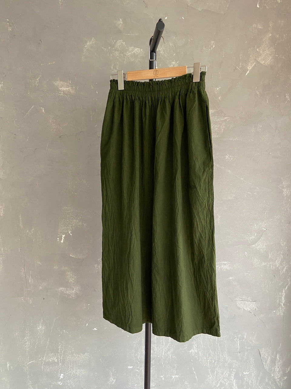 Hand Dyed Farmer's Pants in Deep Green