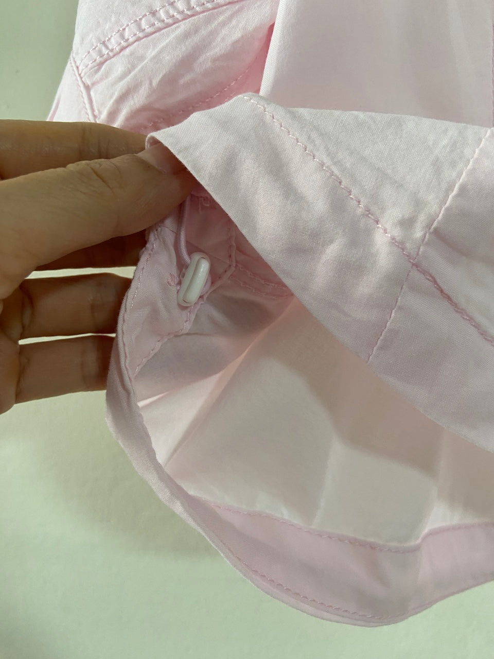 Cotton Oversized Shirt Top in Pink