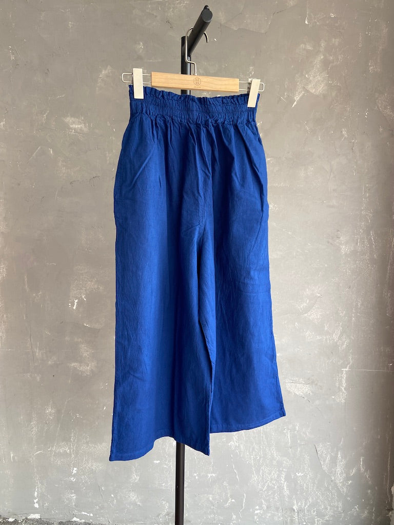 Hand Dyed Farmer's Pants in Royal Blue