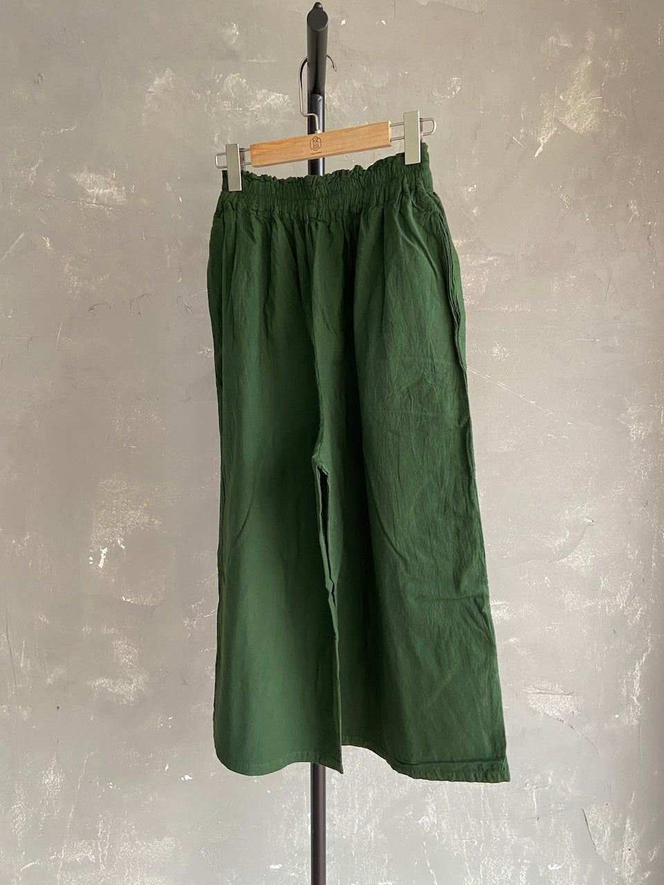 Hand Dyed Farmer's Pants in Army Green
