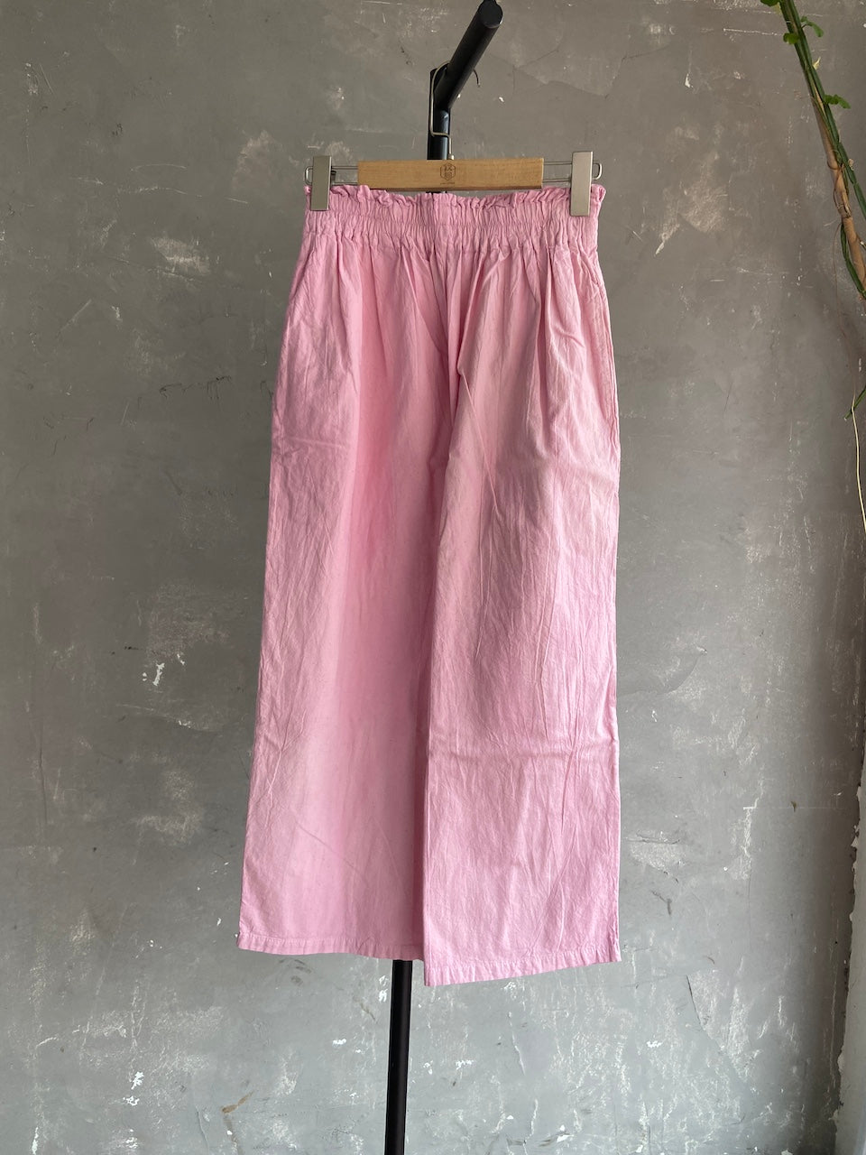 Hand Dyed Farmer's Pants in Light Pink