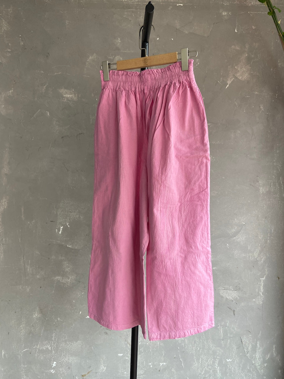 Hand Dyed Farmer's Pants in Pink