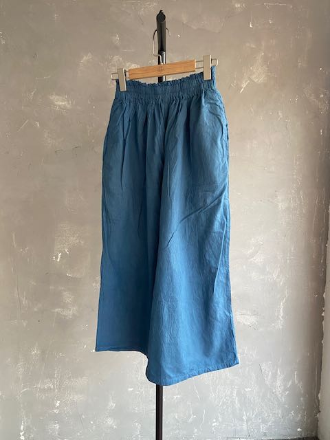 Hand Dyed Farmer's Pants in Greyish Blue