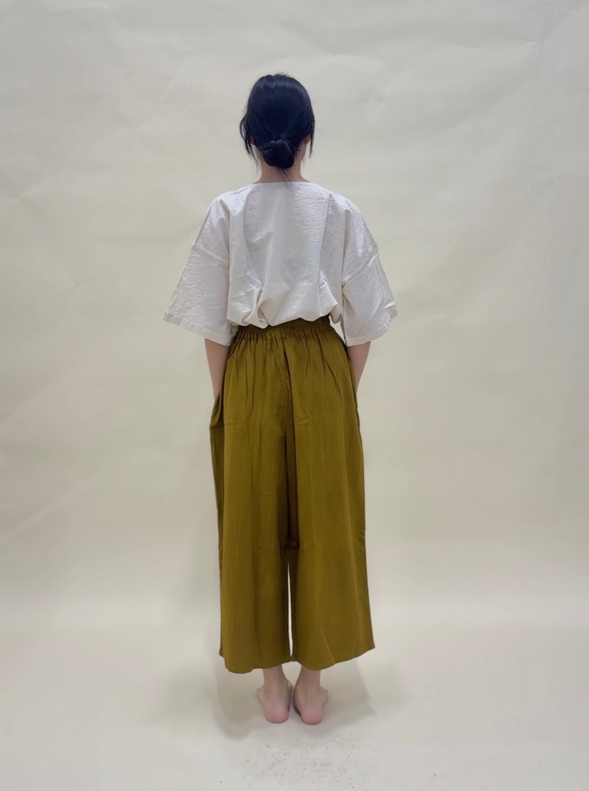 Hand Dyed Farmer's Pants in Camel