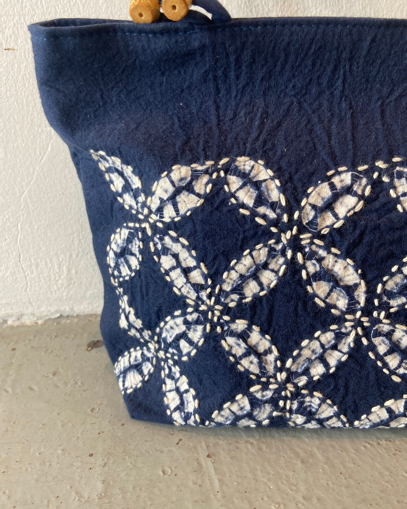 Japanese Style Indigo Dyed Bag
