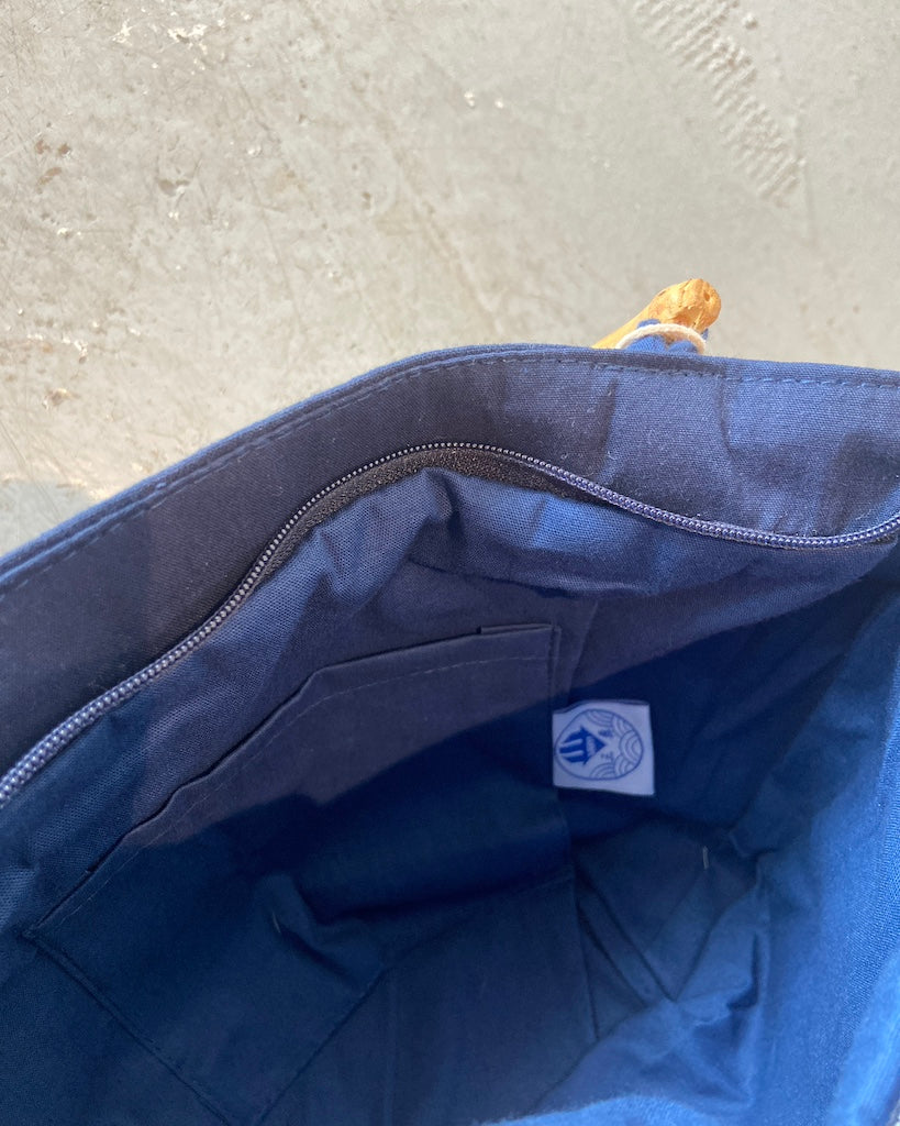 Japanese Style Indigo Dyed Bag