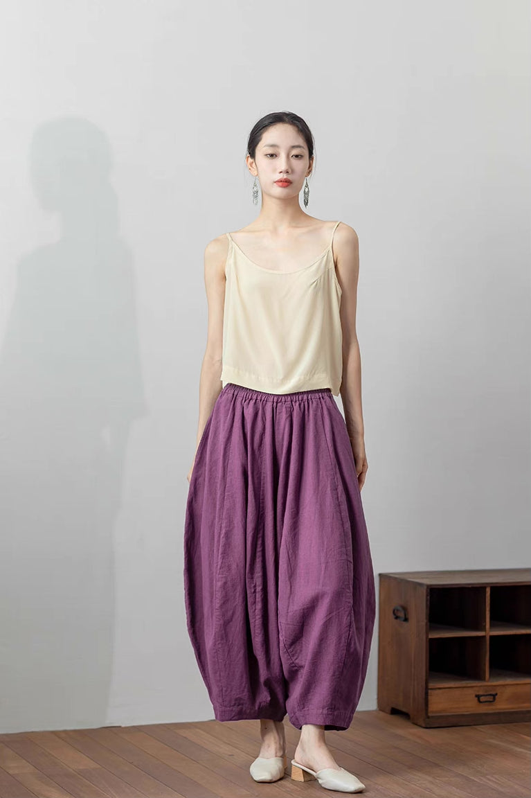 Lantern Pants in Purple