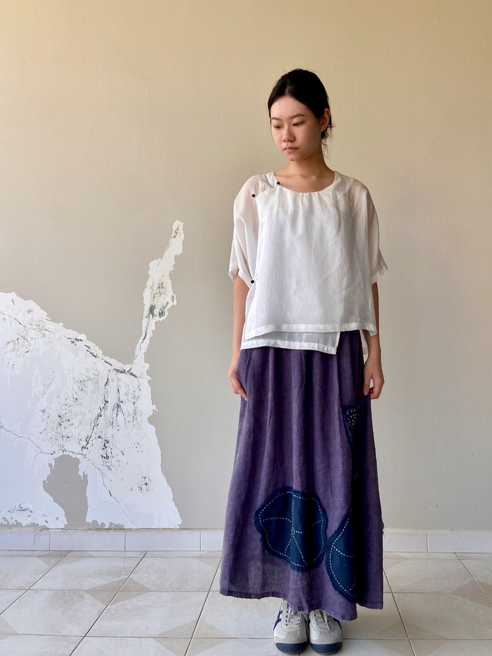 Lotus Linen Long Skirt