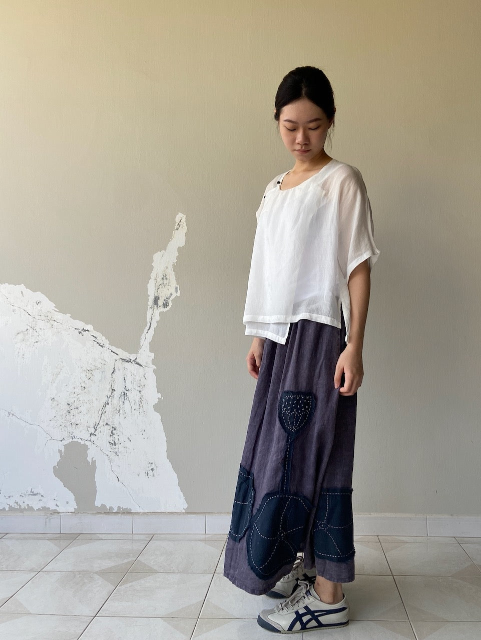 Lotus Linen Long Skirt