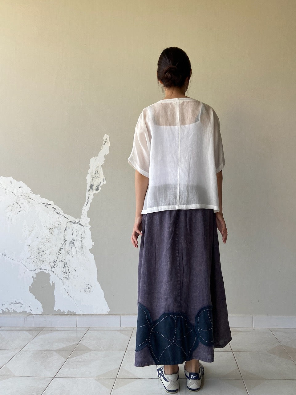 Lotus Linen Long Skirt