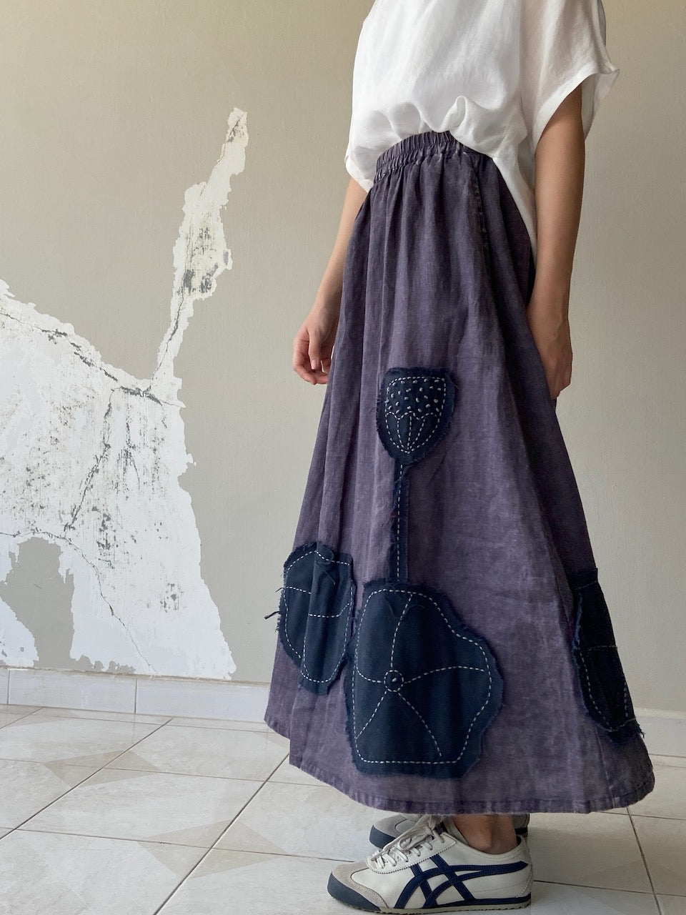 Lotus Linen Long Skirt