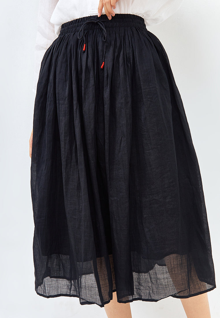 Ramie Skirt in Black