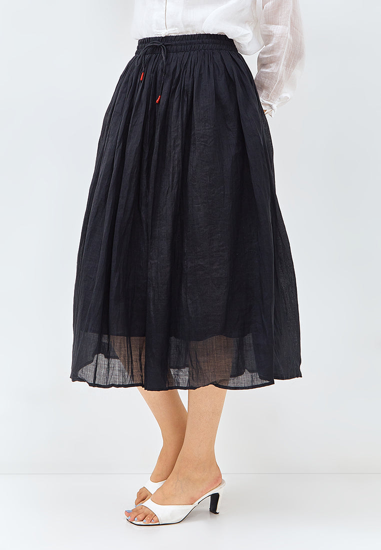 Ramie Skirt in Black