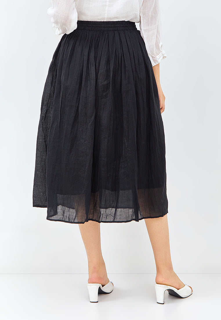 Ramie Skirt in Black