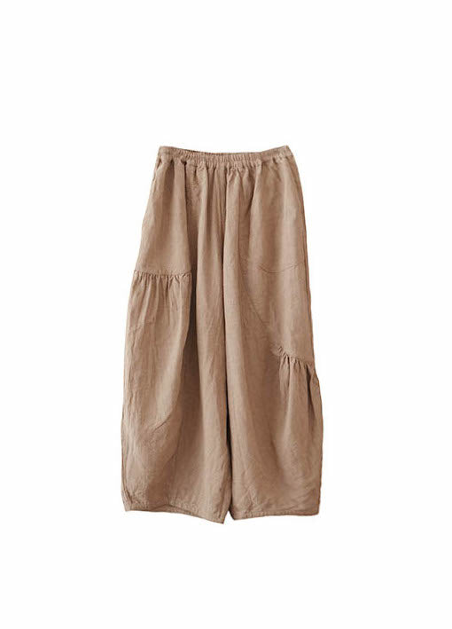 Relaxed Harem Pants in Camel