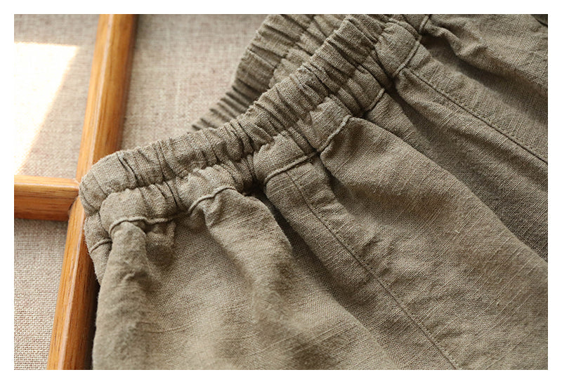 Relaxed Harem Pants in Camel