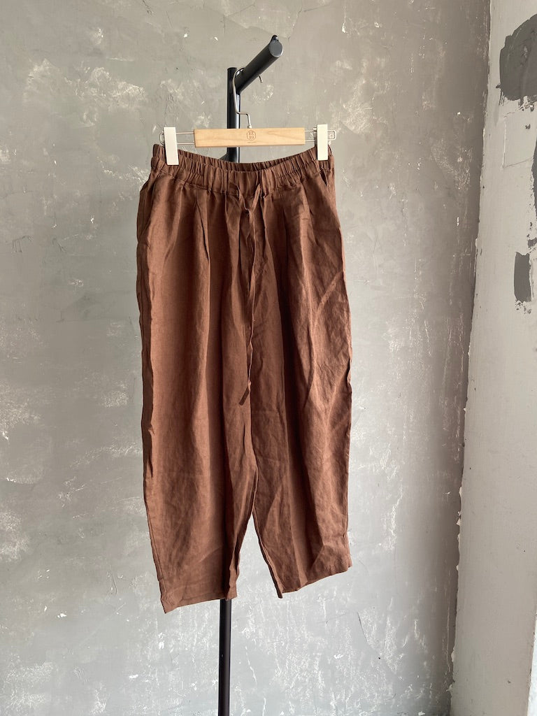Linen Pant (Brown)