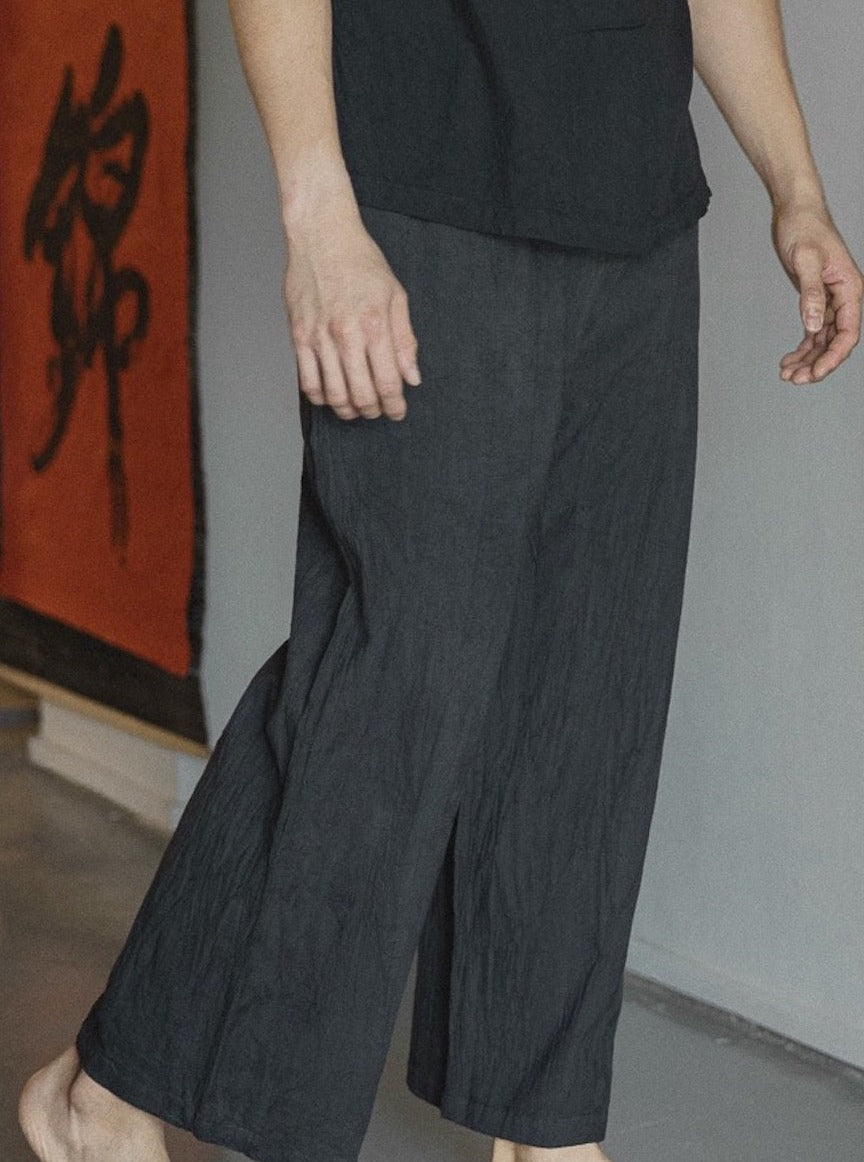 Hand-dyed Long Pants (Dark Grey)