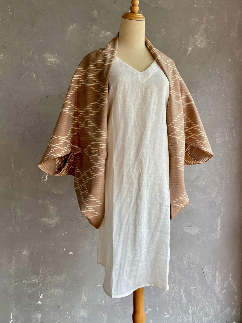 Naturally Dyed Ikat Kimono Coat